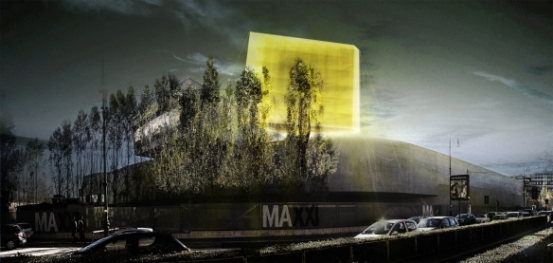 La He sul Maxxi di Roma
