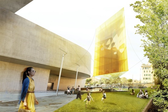 La He sul Maxxi di Roma