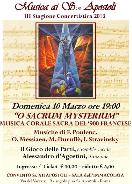 O SACRUM MYSTERIUM” - Musica Corale sacra del ‘900 Francese