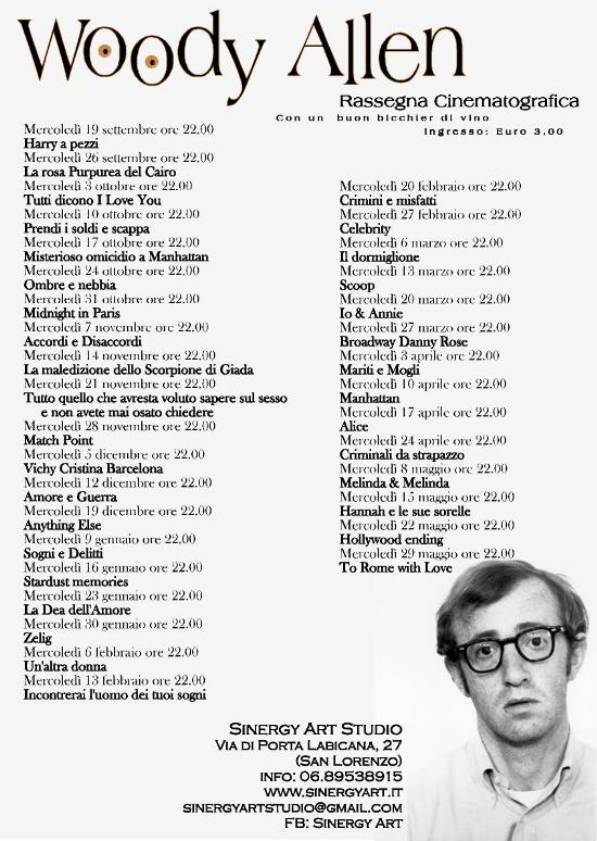 Rassegna cinematografica “Woody Allen Story”